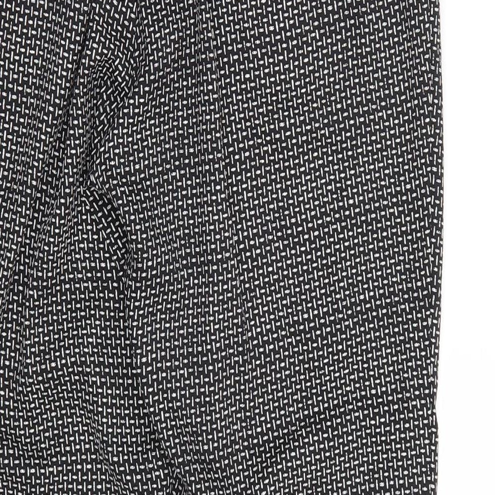 H&M Womens Black   Trousers  Size 10 L28 in
