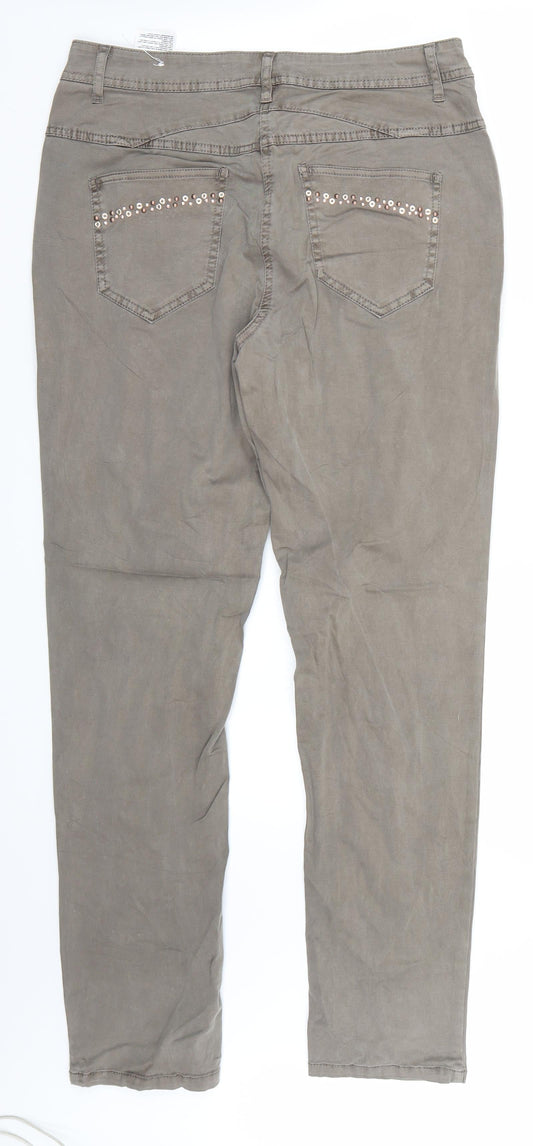 Cecil Womens Green   Straight Jeans Size 29 L31 in