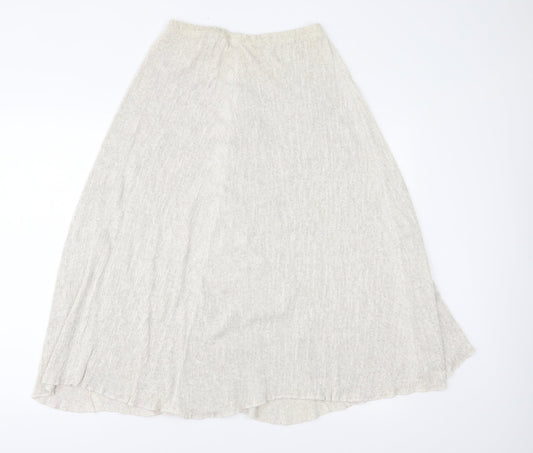 Preworn Womens Beige   A-Line Skirt Size 30 in