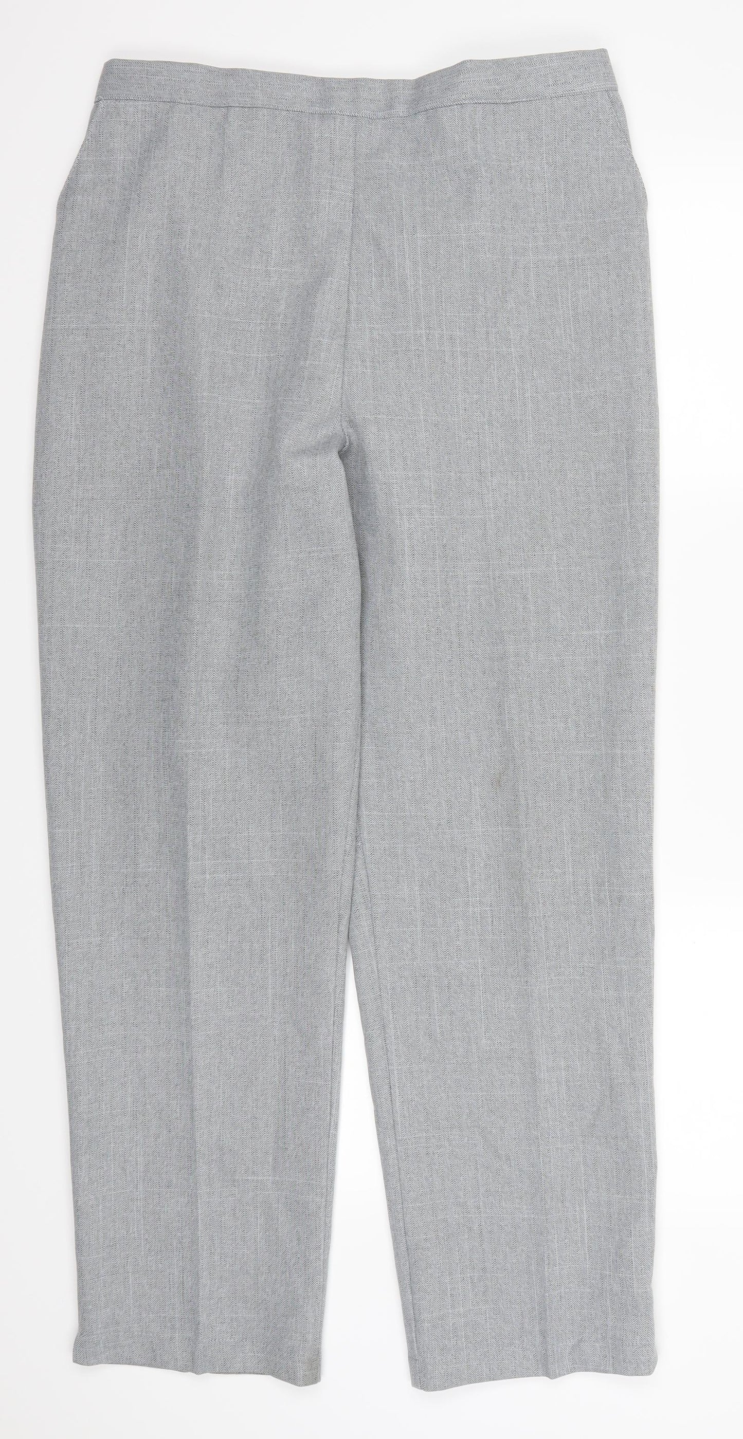 Emma Womens Grey   Trousers  Size 34 in L29 in