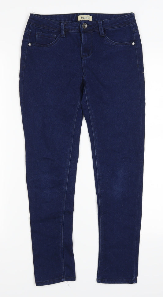 Squeeze Womens Blue  Denim Skinny Jeans Size 12 L24 in