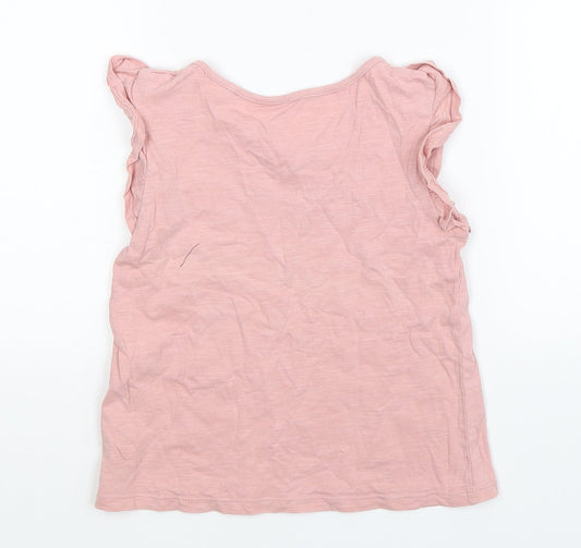 TU Girls Pink   Basic T-Shirt Size 5 Years