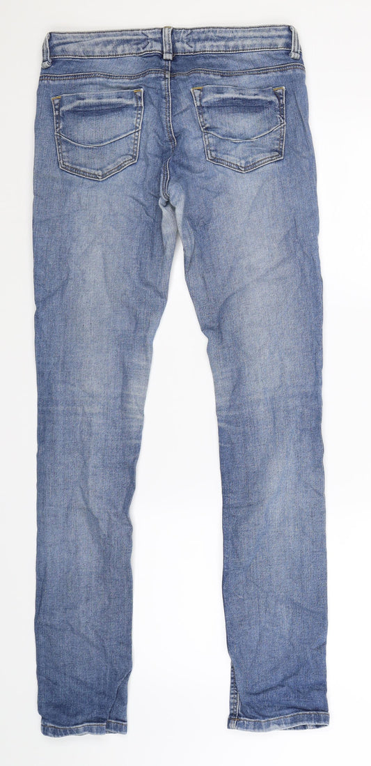 Preworn Womens Blue  Denim Skinny Jeans Size 28 in L34 in
