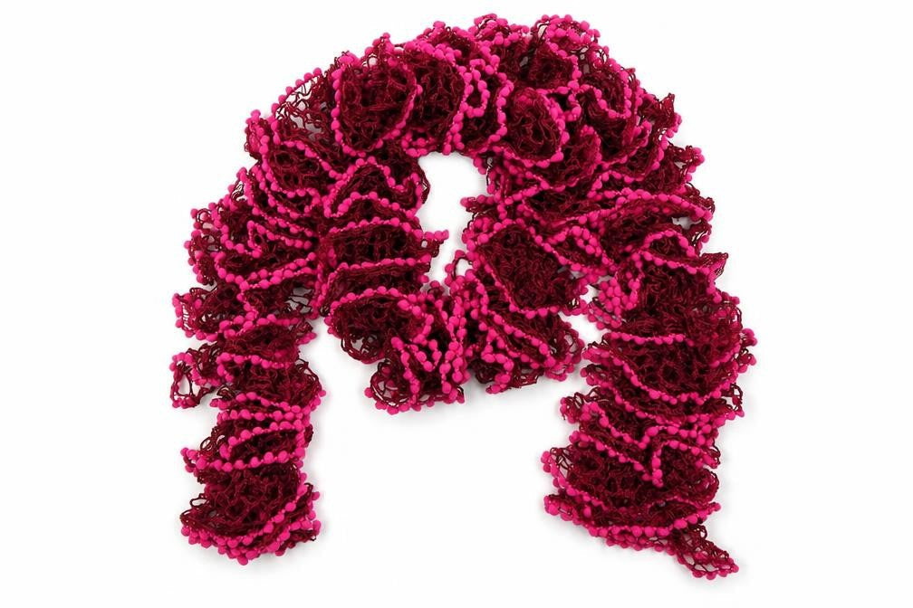 Front view of Preworn girls’ pink knit scarf scarves & wraps one size