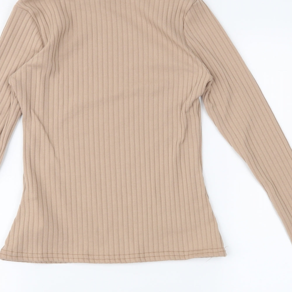 Nasty Gal Womens Brown   Basic Blouse Size 4
