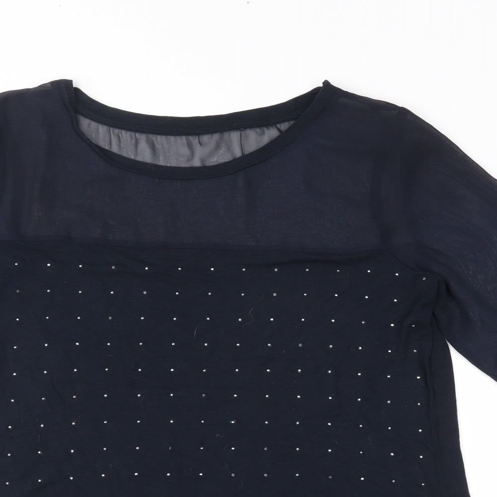 NEXT Womens Blue   Basic Blouse Size 10