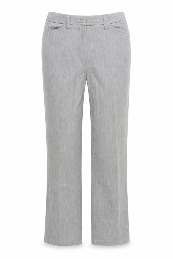 Front view of Jane Norman women’s grey trousers, size UK 10, 24.5-inch leg