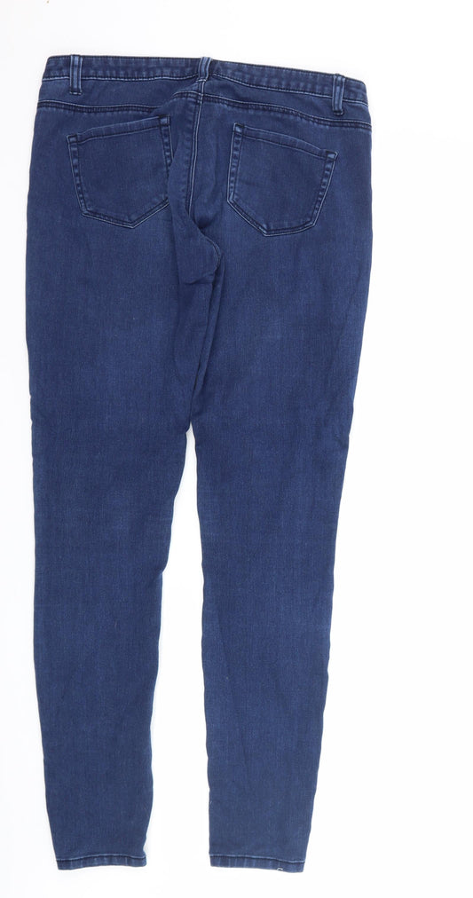 denim co Womens Blue  Denim Skinny Jeans Size 10 L30 in