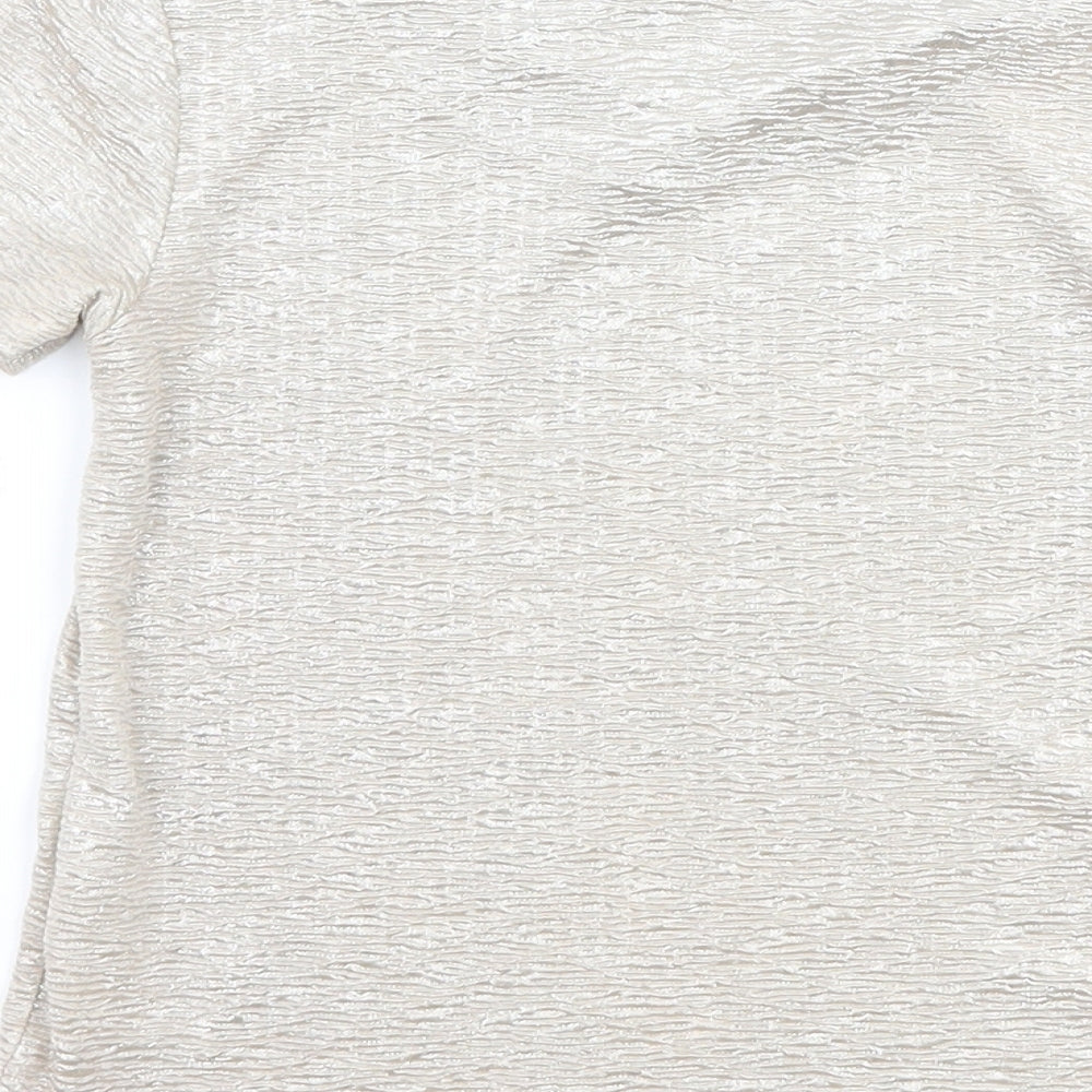 John Lewis Girls Gold   Basic T-Shirt Size 6 Years