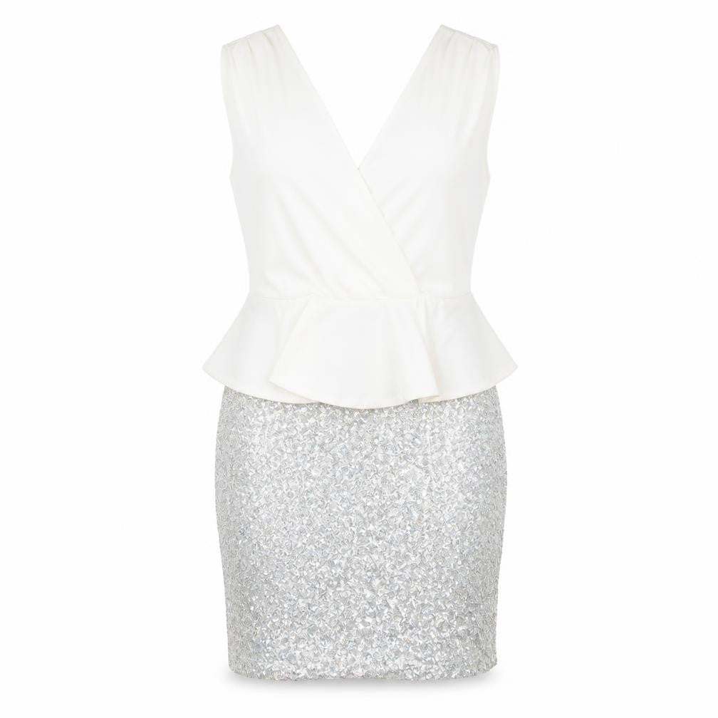 Glamorous Womens White   Bodycon  Size 12