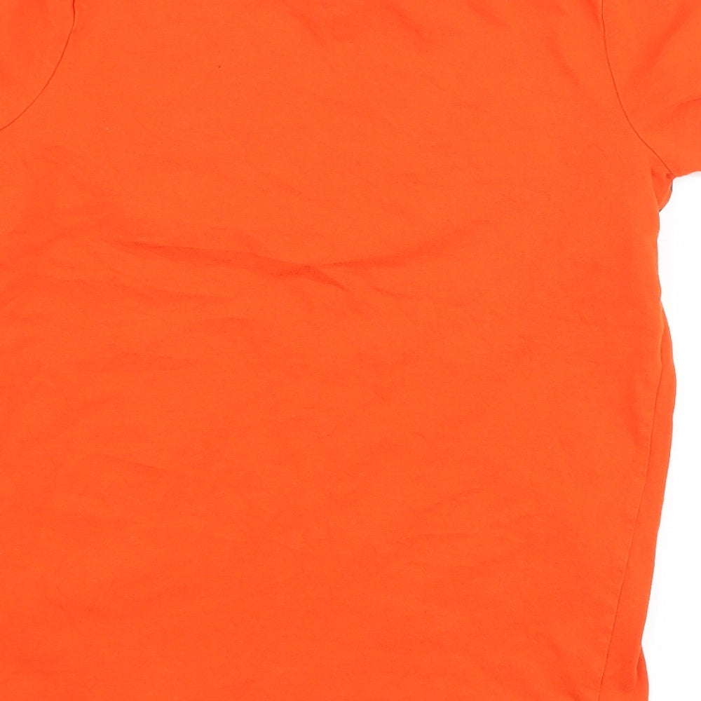 Very Boys Orange   Basic T-Shirt Size 11 Years  - graphic