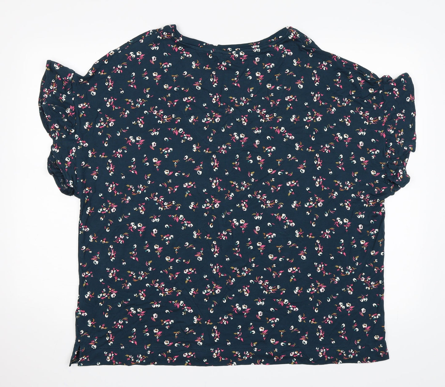 Marks and Spencer Womens Green Floral   Pyjama Top Size 20