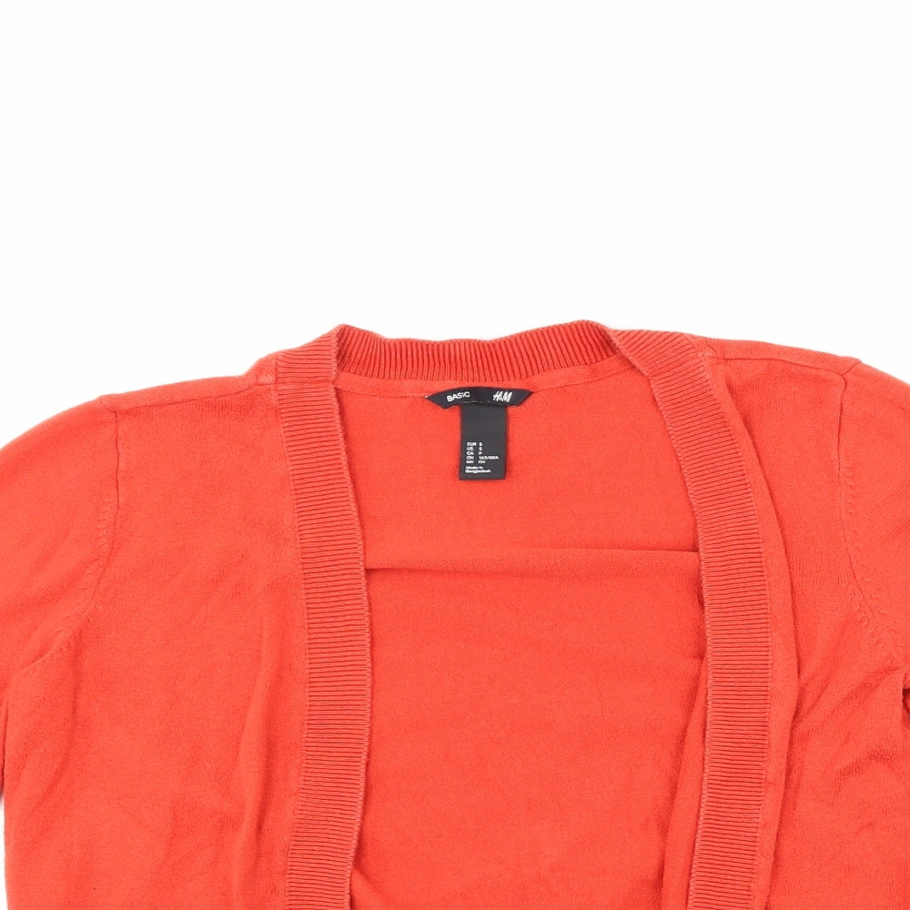 H&M  Womens Red   Cardigan Jumper Size S
