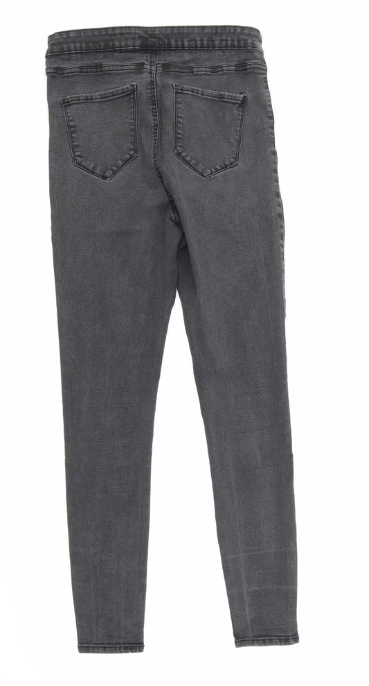 Denim & Co. Womens Black   Skinny Jeans Size 16 L28 in