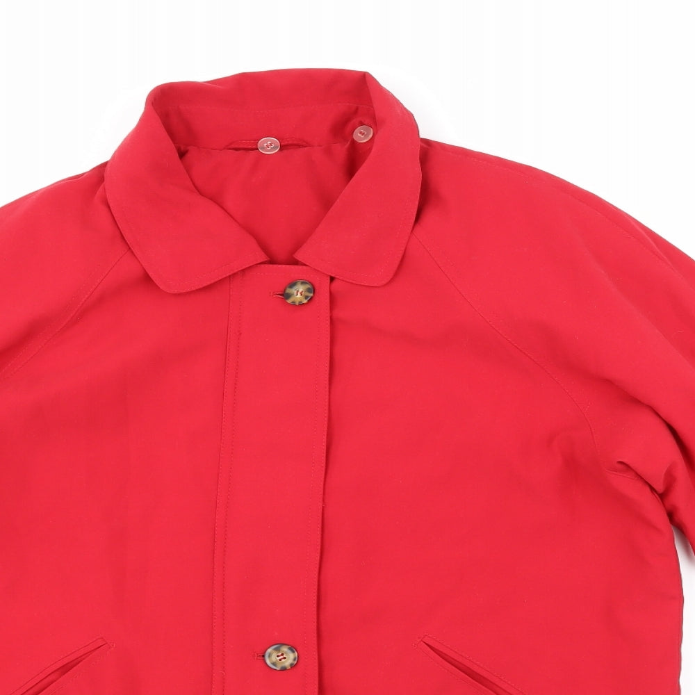 Hamells Womens Red   Anorak Coat Size 10