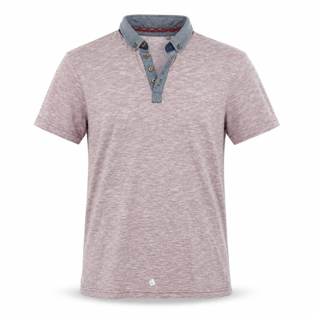 Front view of New Look men’s red polo, size S