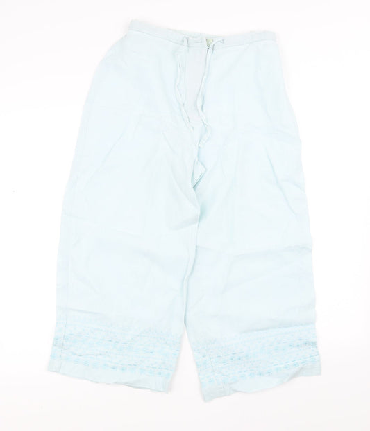 Marks and Spencer Womens Blue   Trousers  Size 10 L20 in