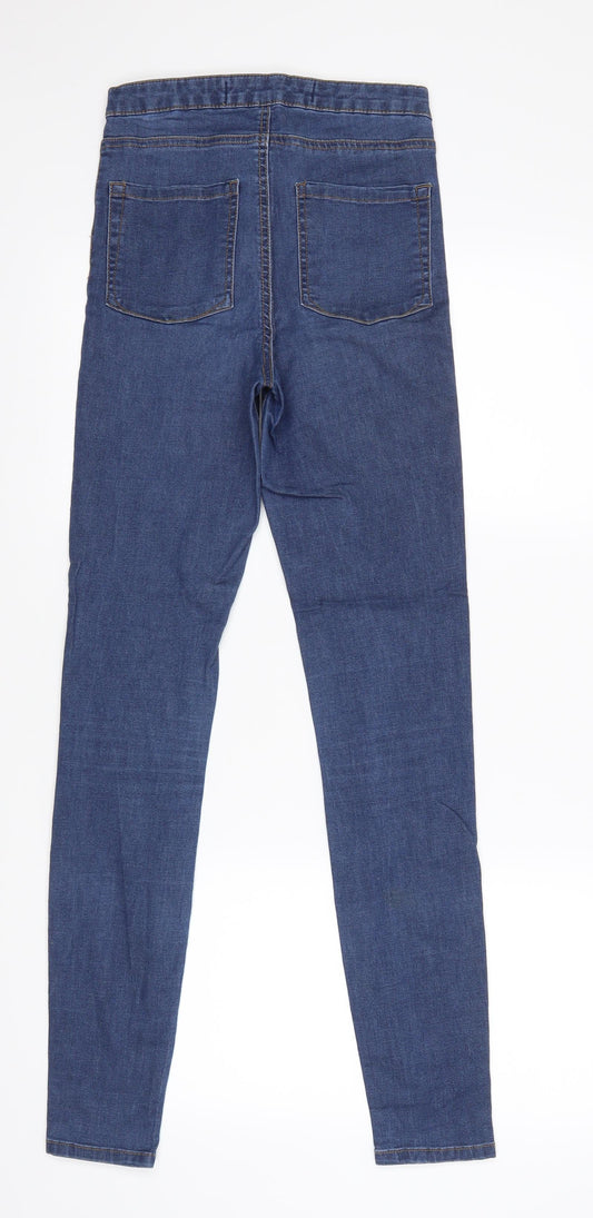 Denim & Co. Womens Blue   Straight Jeans Size 8 L29 in