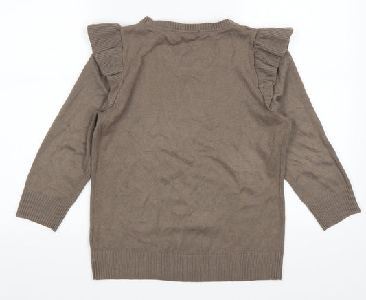 H&M Womens Brown   Pullover Jumper Size S
