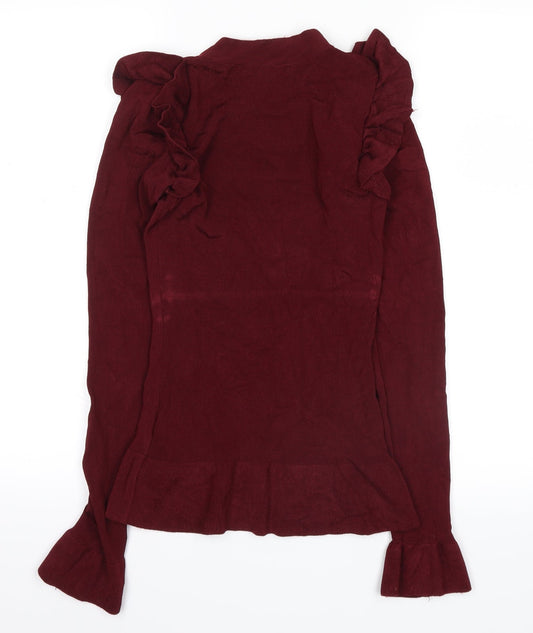 H&M Womens Red   Basic Blouse Size XS