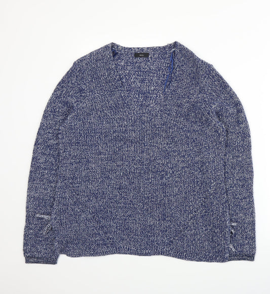 M&Co Womens Blue   Pullover Jumper Size 14