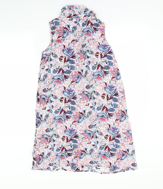 LH Womens Multicoloured Floral  Basic Button-Up Size 8
