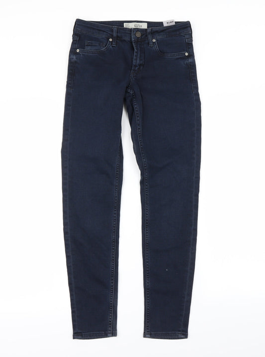 Topshop Womens Blue   Skinny Jeans Size 25 in L32 in