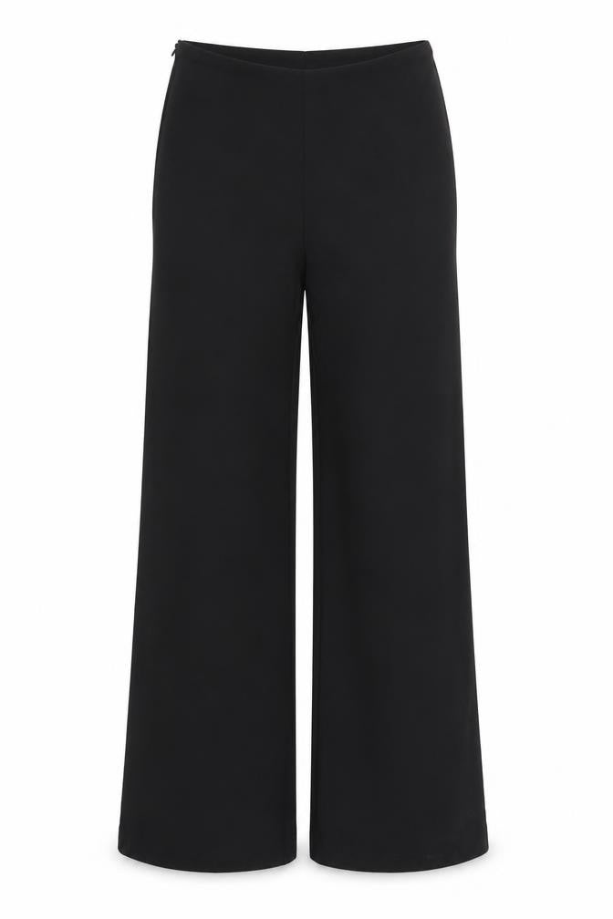 Front view of l3 women’s black dress pants trousers, size S, 31-inch leg