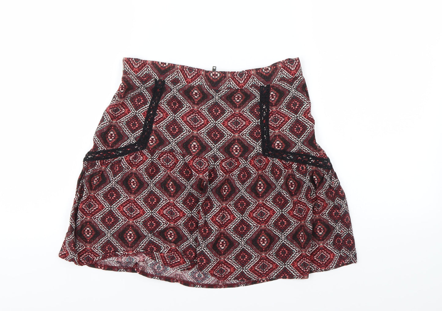 Staring at Stars Womens Purple Geometric  Mini Skirt Size S
