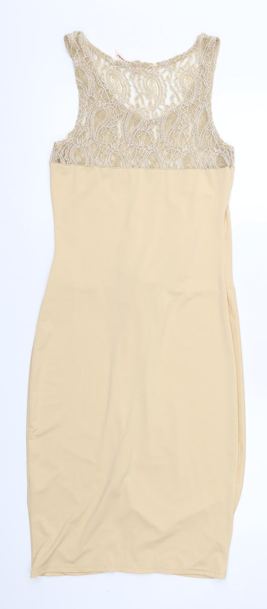Sweewe Womens Brown   Sheath  Size S