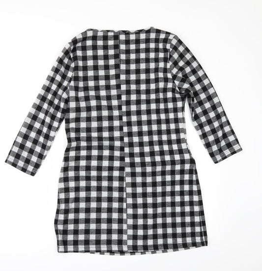 Papaya Womens Grey Check  A-Line  Size 10