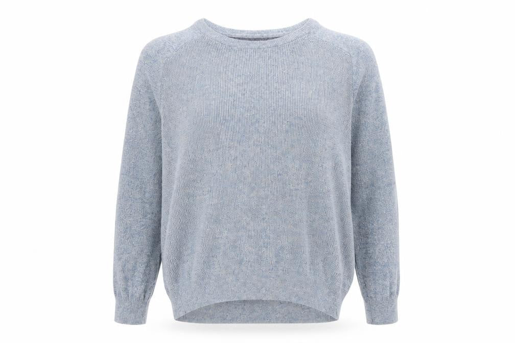 Front view of Burton men’s blue jumper, size L