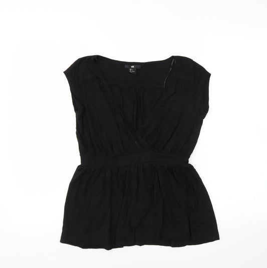 H&M Womens Black   Basic Blouse Size S