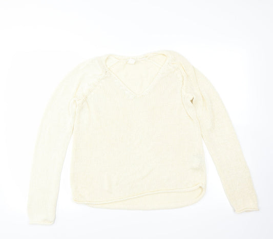 H&M Womens Ivory   Pullover Jumper Size S