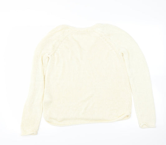 H&M Womens Ivory   Pullover Jumper Size S