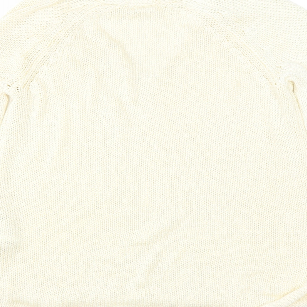 H&M Womens Ivory   Pullover Jumper Size S