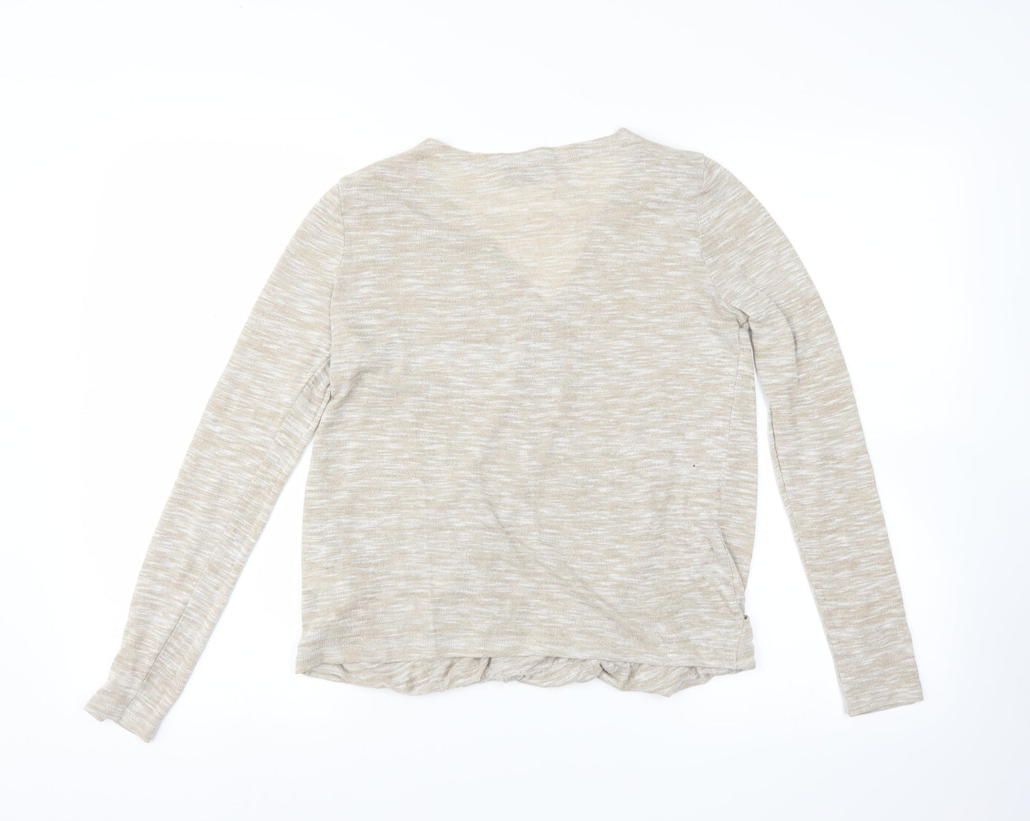F&F Womens Beige   Pullover Jumper Size 10  - wrap detail