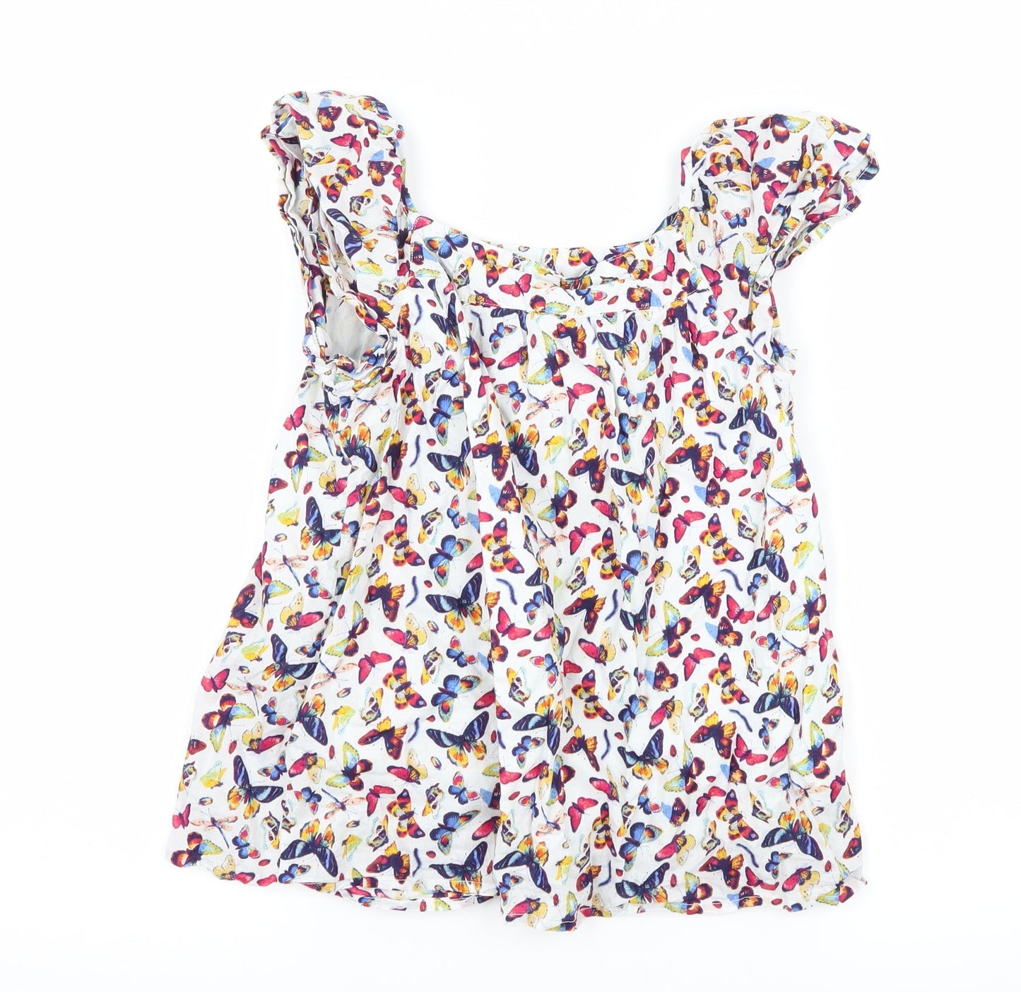 Gap Girls Multicoloured Geometric  Basic Blouse Size 8 Years  - Butterflies