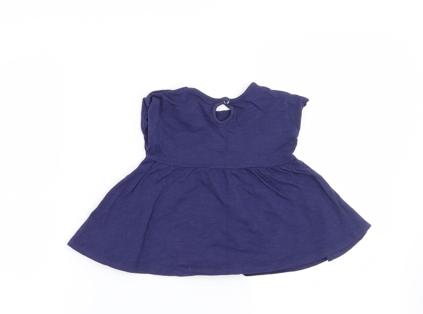 George Girls Blue   T-Shirt Dress  Size 3-6 Months