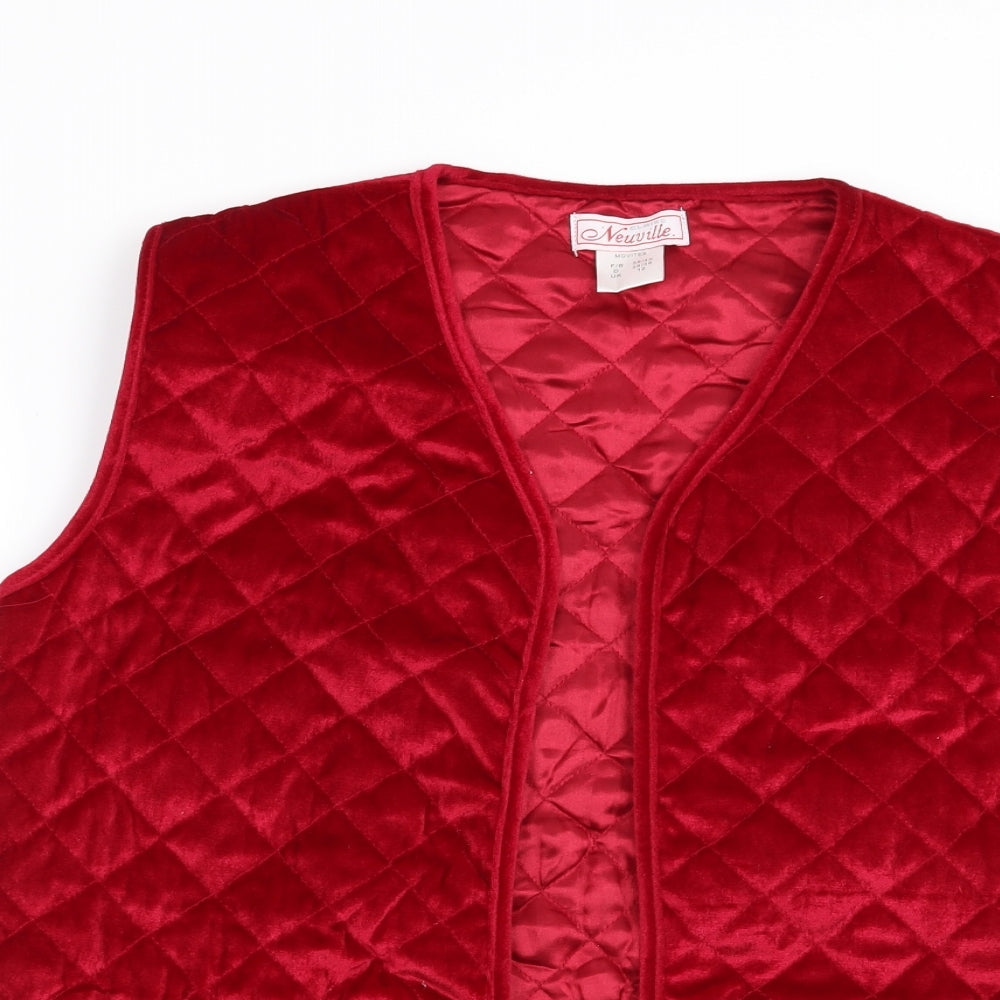 Preworn Womens Red   Gilet Jacket Size 12