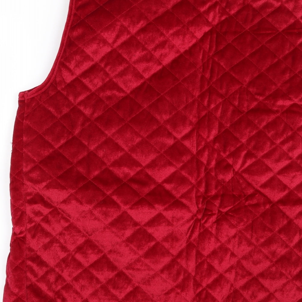 Preworn Womens Red   Gilet Jacket Size 12