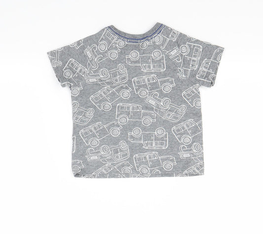 Jarvis Archer Boys Grey   Basic T-Shirt Size 12-18 Months