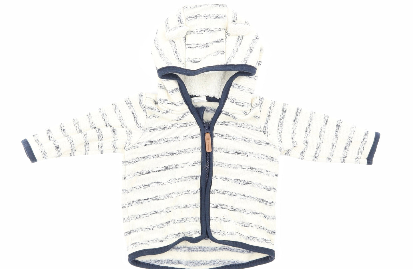 H&M   Beige Striped  Jacket  Size 0-3 Months