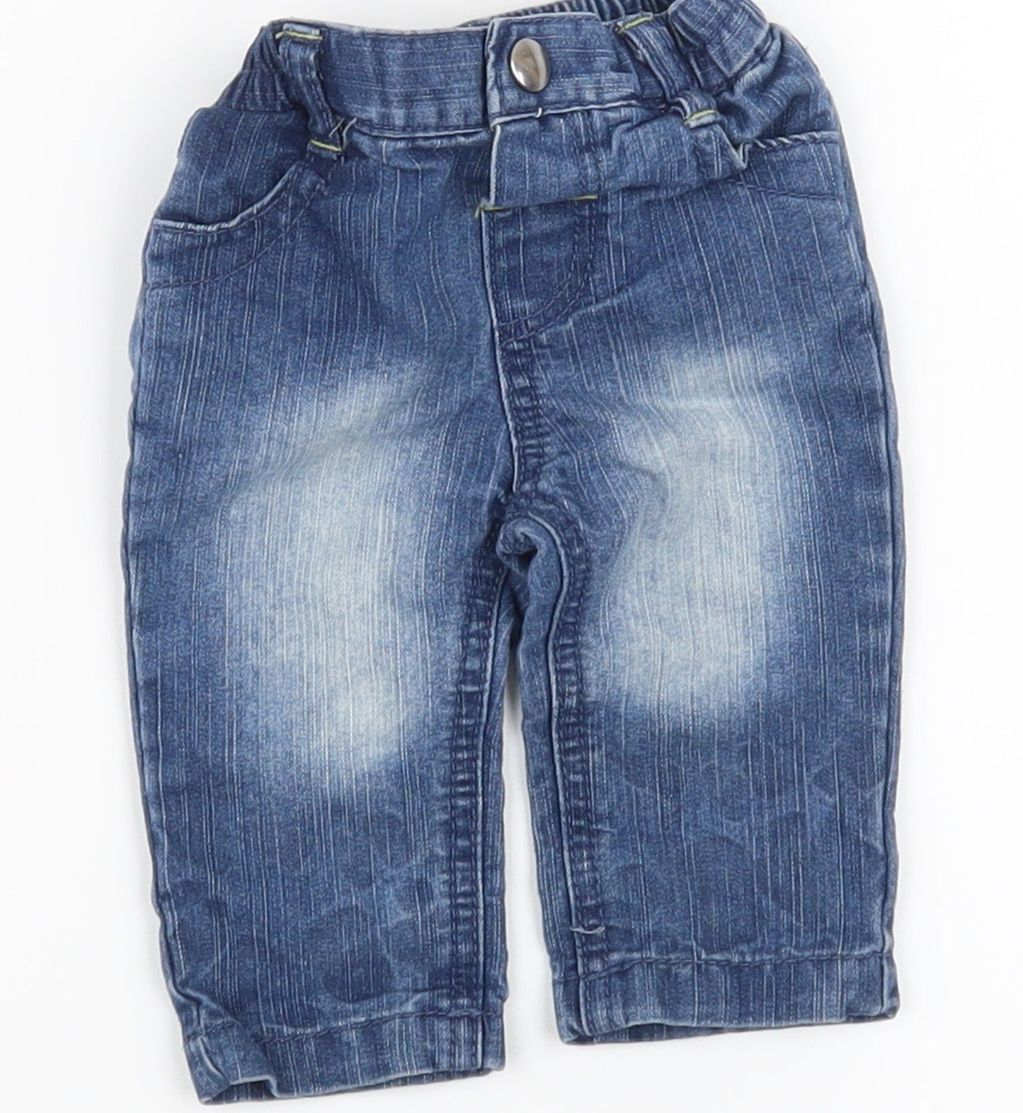 Earlydays Boys Blue  Denim Cargo Jeans Size 0-3 Months