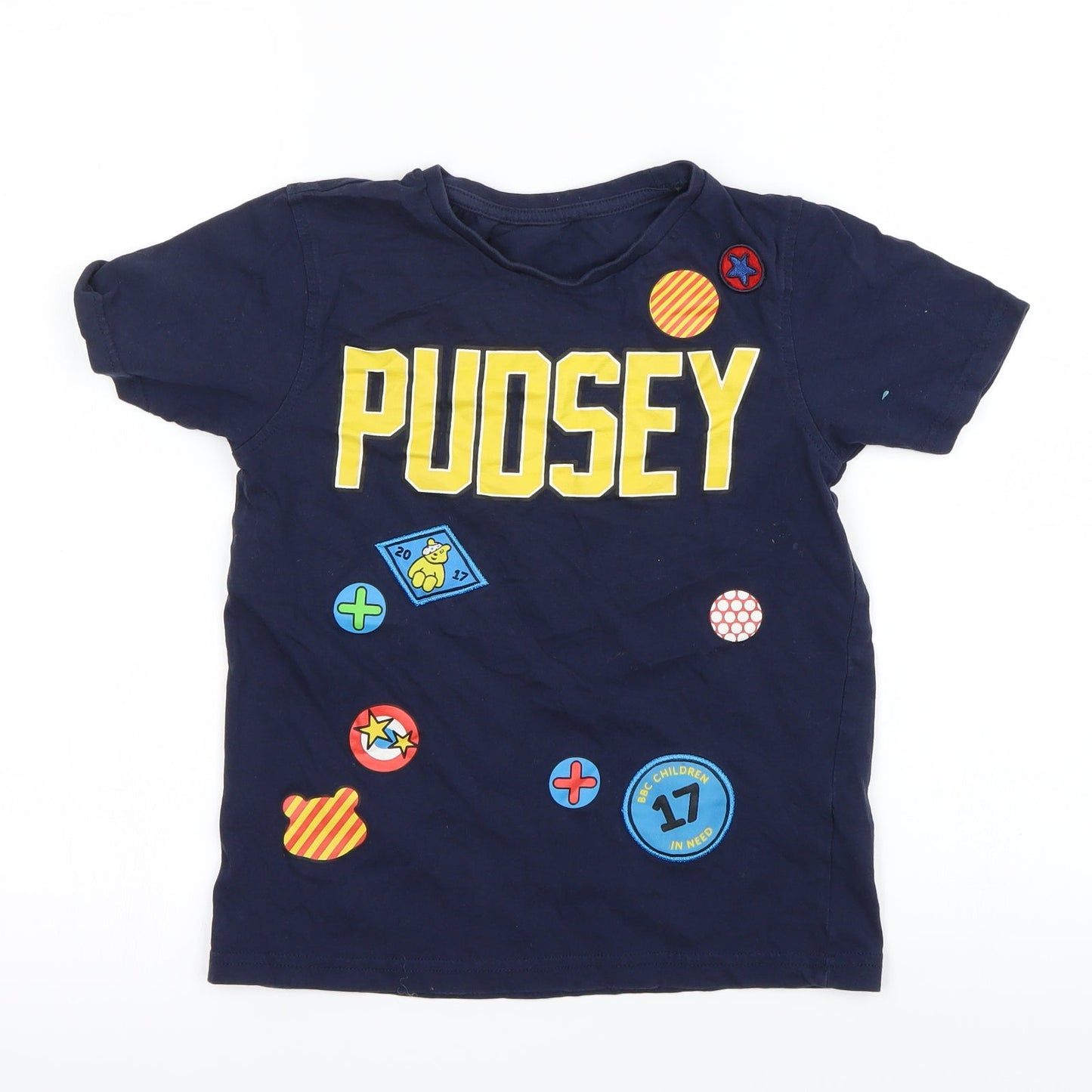 George Boys Blue   Basic T-Shirt Size 9-10 Years