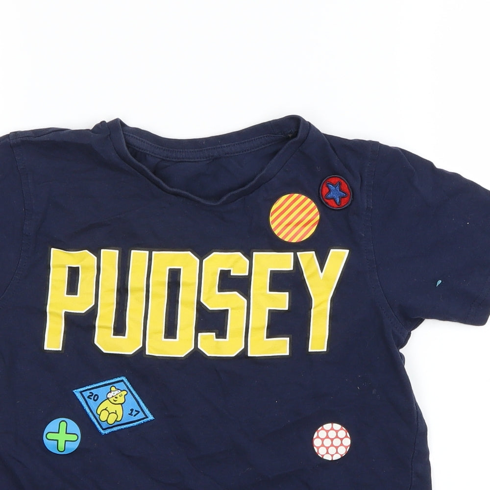 George Boys Blue   Basic T-Shirt Size 9-10 Years