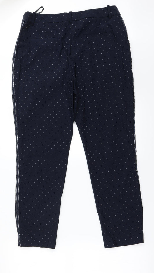 Monsoon Womens Blue   Trousers  Size 14 L23 in