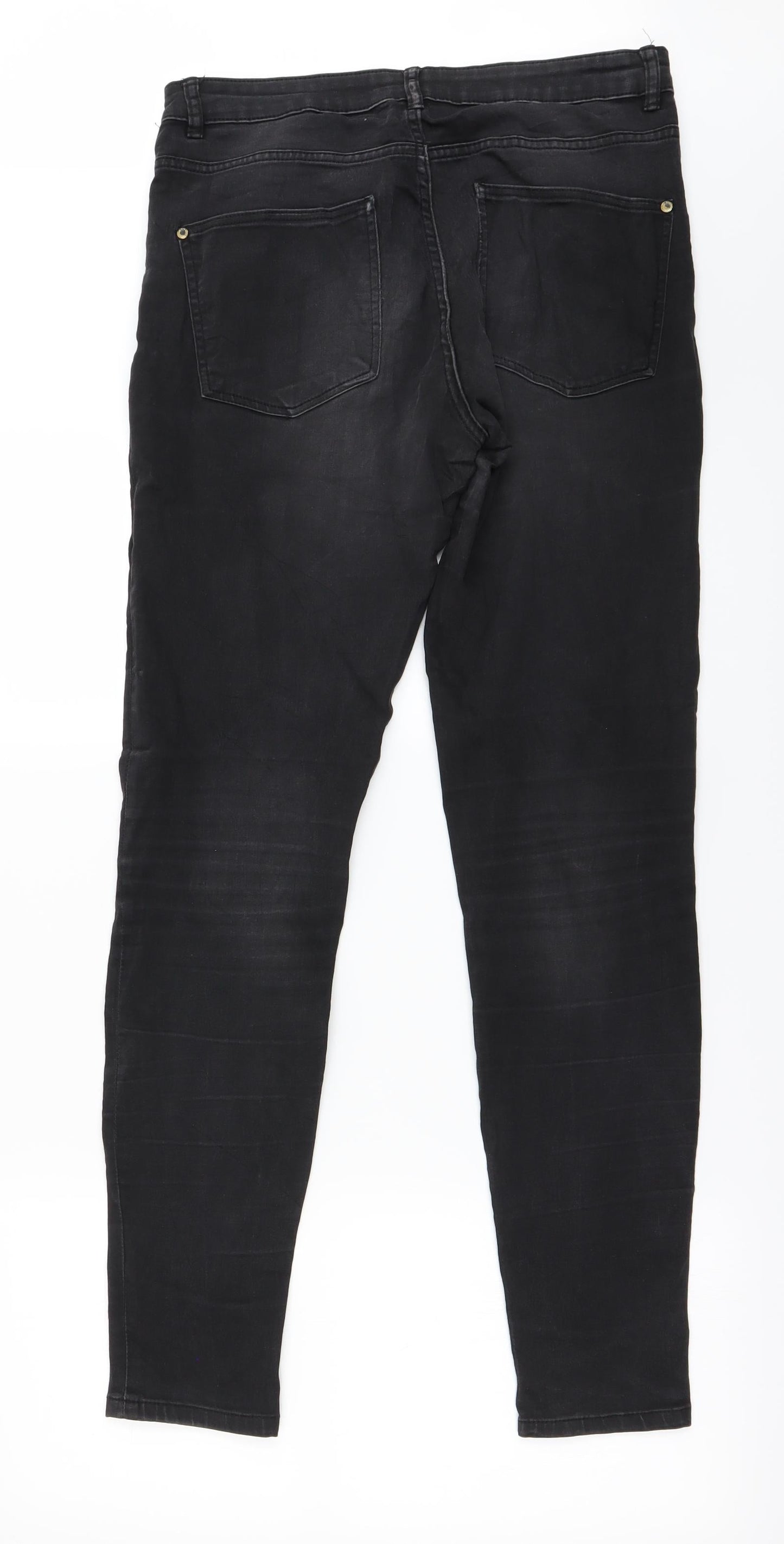 Preworn Womens Black   Mom Jeans Size 31 in L27 in