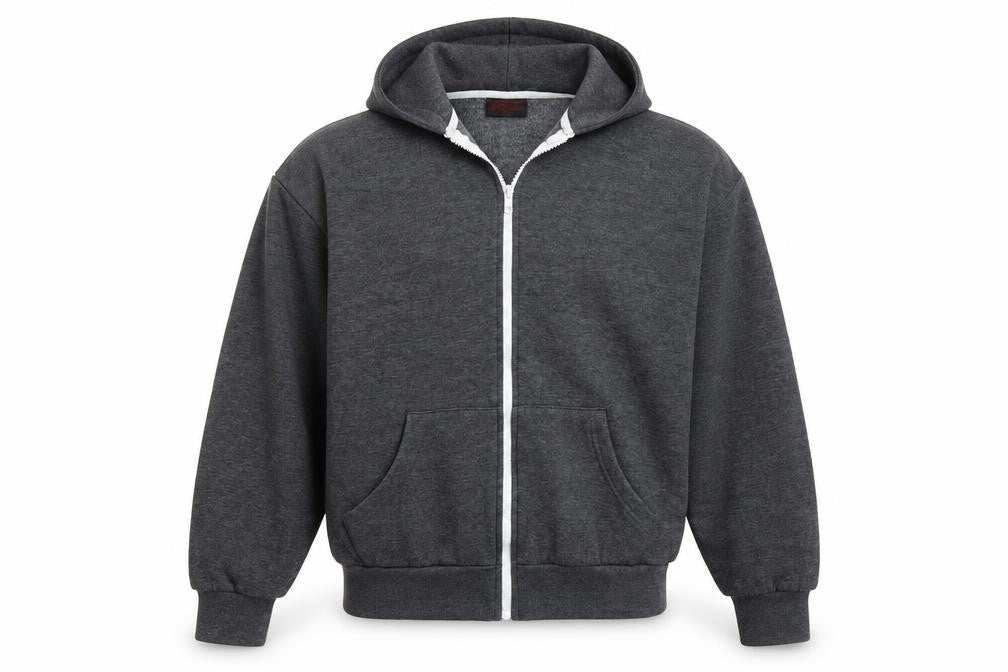 Front view of Daniel men’s grey jacket coat, size XL