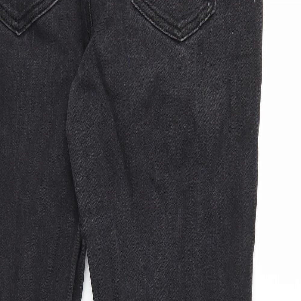 Preworn Womens Black  Denim Skinny Jeans Size 14 L31 in